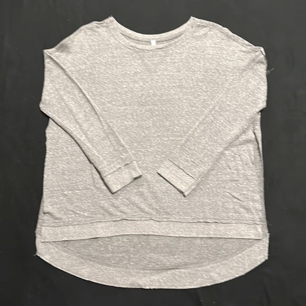 Z Supply crew neck grey lightweight pull over with side slits